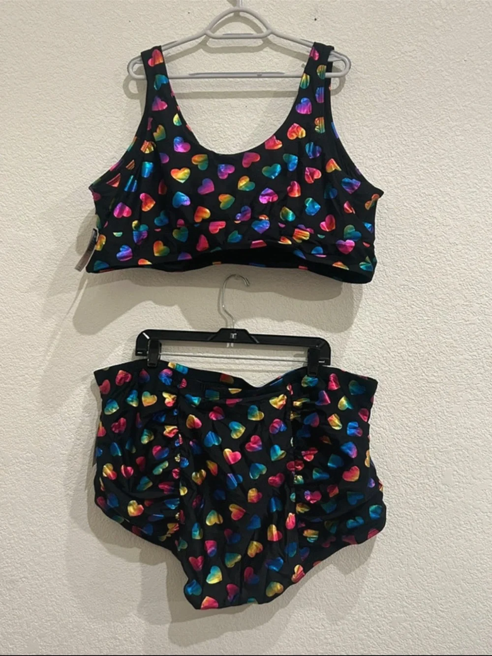 torrid Black Kids Two-Piece Costume with Multicolor Heart Print 5 - 5X -28